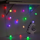 Гирлянда «Нить» 3 м с насадками «Ёжики», IP20, прозрачная нить, 20 LED, свечение мульти (RG/RB), мигание, USB 806828