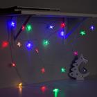 Гирлянда «Нить» 3 м с насадками «Звёзды», IP20, прозрачная нить, 20 LED, свечение мульти (RG/RB), мигание, USB 806829