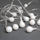 Гирлянда «Нить» 3 м с насадками «Шарики», IP20, прозрачная нить, 20 LED, свечение мульти (RG/RB), мигание, USB 806831