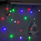 Гирлянда «Нить» 3 м с насадками «Шарики», IP20, прозрачная нить, 20 LED, свечение мульти (RG/RB), мигание, USB 806831