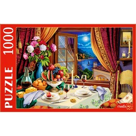 Puzzles 1000 EL. Romantic dinner with candlelight F1000-3029