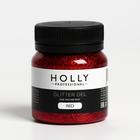 Декоративный гель для волос, лица и тела GLITTER GEL Holly Professional, Red, 50 мл 7138966 - фото 1684401