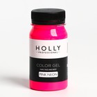 Декоративный гель для волос, лица и тела COLOR GEL Holly Professional, Pink Neon, 100 мл - фото 1684417