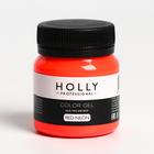 Декоративный гель для волос, лица и тела COLOR GEL Holly Professional, Red Neon, 50 мл - фото 1684429