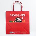 Пакет подарочный «Зажги в себе», 22 × 22 × 11 см 6249092