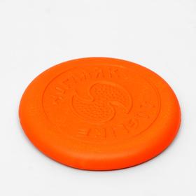 Летающая тарелка-фрисби "ДогЛайк" малая, 18х2,3 см, оранжевая
