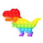Антистресс игрушка «Вечная пупырка», динозавр, радуга - фото 799825087
