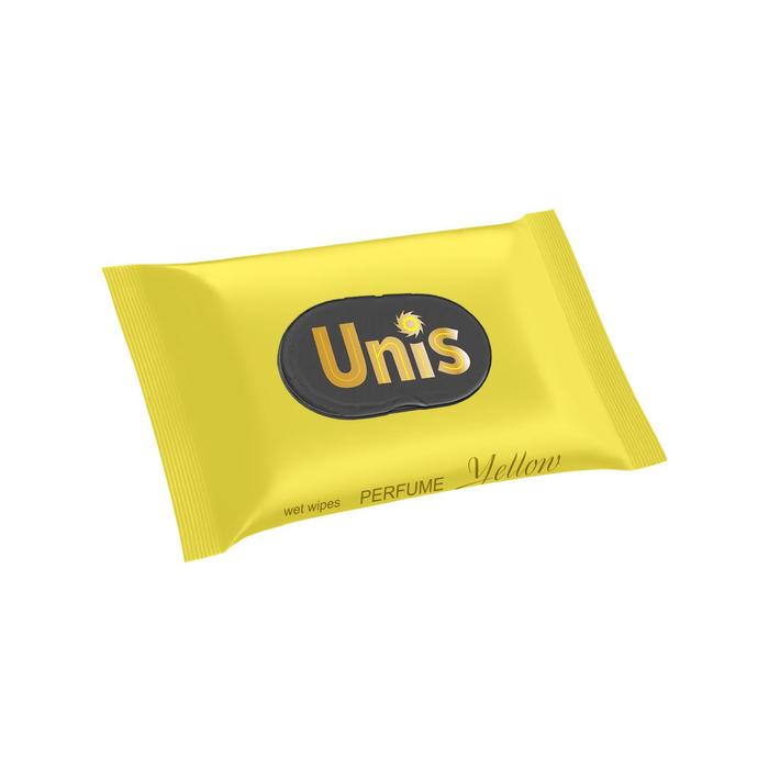 Влажные салфетки UNIS Yellow антибактериальные,с клапаном, 24 шт. - фото 1689269