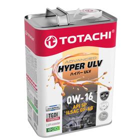 Масло моторное TOTACHI Hyper ULV синтетическое, SP/GF-6B 0W-16, 4 л 7123697
