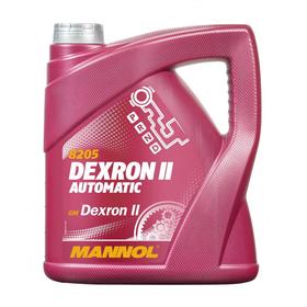 Масло трансмиссионное Mannol ATF DX II AUTOMATIC, 4 л, канистра 7160399