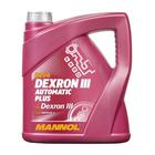 Масло трансмиссионное Mannol ATF DX III AUTOMATIC Plus, 4 л, канистра 7160403 - фото 103348