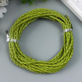 Плетёный шнур 3 мм, 5 м, зелёный