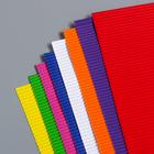 Гофрированная цветная бумага "Цветное ассорти" А4 (набор 8 листов) 8цв., плотность 80 гр/м2 - фото 3543660