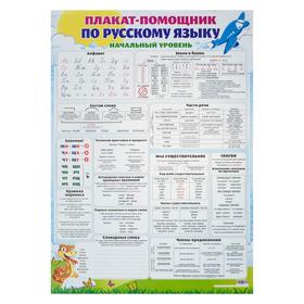 Плакат "Плакат-помощник по русскому языку", А2