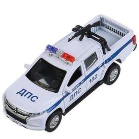 {{photo.Alt || photo.Description || 'Машина металлическая «Mitsubishi L200 Pickup полиция», 13 см, открываются двери и багажник'}}