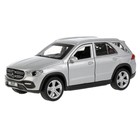 Машина металлическая Mercedes-Benz GLE, 12 см, открываются двери и багажник, цвет серебристый - фото 130374597