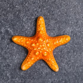 Фигура с подвесом "Морская звезда" коралловый, 12х12х2 см