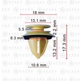 Клипса Mercedes A0009916398 4872449