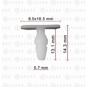 Клипса Mercedes A0019889781 4872454