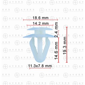 Клипса Toyota 6258114020 4872540