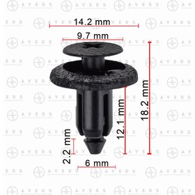 Клипса Toyota 9046706133C0 4872609