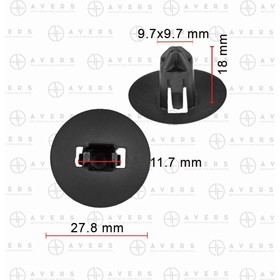 Клипса Volvo 30763619 4872707