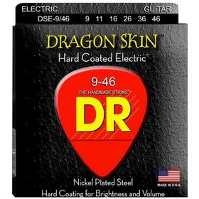 Струны для электрогитары DR DSE - 9/46 - серия Gragon Skinс покрытием К3, Clear Coated