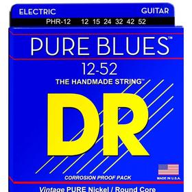 Струны для электрогитары DR PHR - 12 - серия Pure Blues чистый никель, Extra Heavy (12 - 52)   66337
