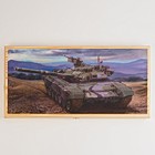 Нарды "Танк Т-90А", деревянная доска 60 х 60 см, с полем для игры в шашки - фото 6896511