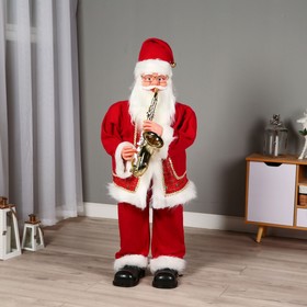 {{photo.Alt || photo.Description || 'Дед Мороз &quot;В красном костюме с саксофоном&quot; двигается, музыка саксофон, 120 см'}}