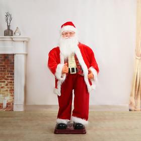 {{photo.Alt || photo.Description || 'Дед Мороз &quot;В красном костюме, жилетке, с ремешком&quot; двигается, музыка саксофон, 120 см'}}