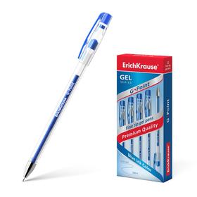 Ручка гелевая ErichKrause G-Point, чернила синие, узел 0.38 мм, длина линии письма 500 метров