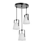 Светильник подвесной Нэнси 3х25Вт Е27 черный 33х33х20(75)см - фото 801791246