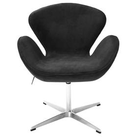 Кресло Swan Chair, 700 × 610 × 950 мм, искусственная замша, цвет графит
