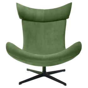 Кресло Imola, 900 × 900 × 1050 мм, искусственная замша, цвет зелёный