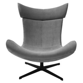 Кресло Imola, 900 × 900 × 1050 мм, искусственная замша, цвет серый