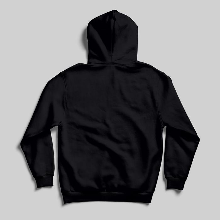 Black on black hoodie