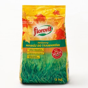 Удобрение гранулированное  Florovit для газона осеннее, 3 кг