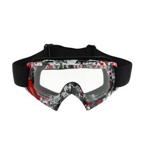 {{photo.Alt || photo.Description || 'Очки-маска для езды на мототехнике, стекло прозрачное, цвет красный-черный, ОМ-21'}}