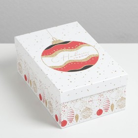 Коробка подарочная «Блеск нового года», 22 × 14 × 8.5 см