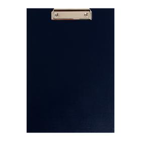 Планшет с зажимом А4, 2 мм, Calligrata прочный, картон/бумвинил, синий (клипборд)