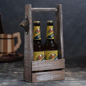 {{photo.Alt || photo.Description || 'Ящик для пива 15,5х9х33см см под 2 бутылки, чёрное дерево'}}