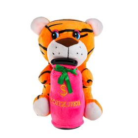 Мягкая игрушка-копилка «Тигр», 20 см, цвета МИКС в Донецке