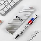 Ручка с поворотным механизмом Putin team, металл, синяя паста - фото 799929511