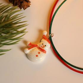 Кулон детский новогодний Выбражулька "Снеговик", цветной