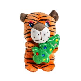 Мягкая игрушка «Тигр с ёлочкой», на присоске, цвета МИКС в Донецке