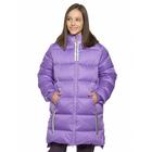 Пальто для девочек, рост 134 см, цвет фиолетовый - фото 802717889
