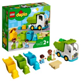 {{photo.Alt || photo.Description || 'Конструктор Lego DUPLO «Мусоровоз и контейнеры для раздельного сбора мусора», 19 элементов'}}