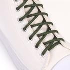 Шнурки для обуви, пара, круглые, d = 5 мм, 110 см, цвет хаки