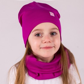 {{photo.Alt || photo.Description || 'Комплект (шапка,снуд) для девочки, цвет фиолетовый/единорог, размер 46-50'}}